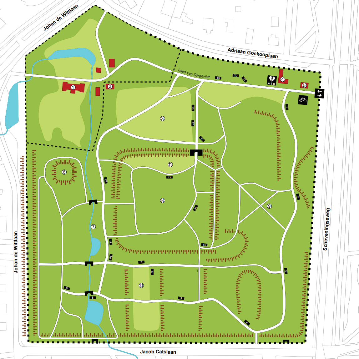 Getekende plattegrond Sorghvliet